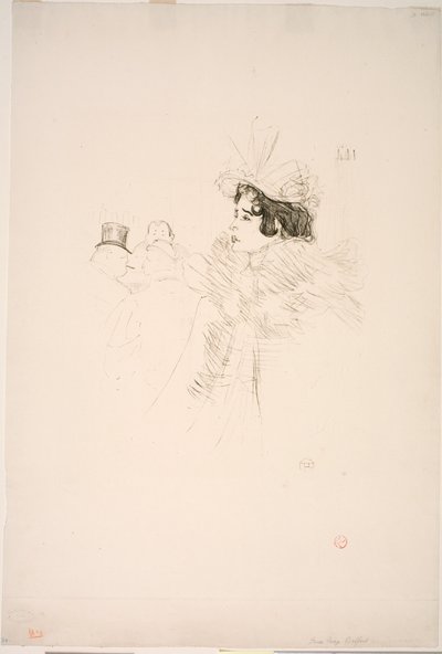 Miss May Belfort al Irish American Bar, Rue Royale da Henri de Toulouse Lautrec