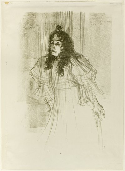 Miss May Belfort con capelli lunghi da Henri de Toulouse Lautrec