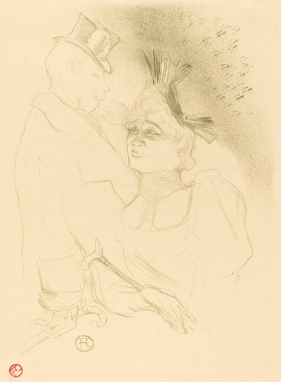 Mlle. Lender e Barone da Henri de Toulouse Lautrec