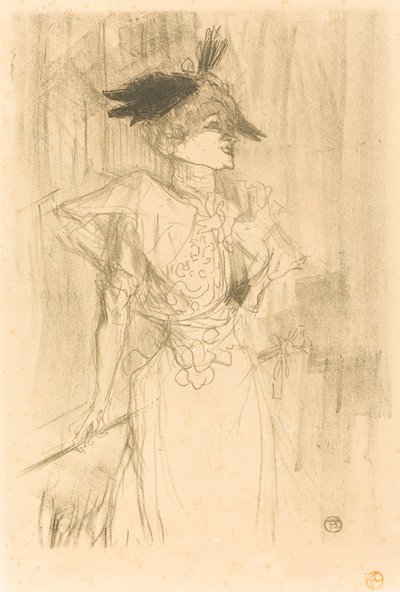 Mlle. Marcelle Lender, in piedi (Mlle. Marcelle Lender, debout) da Henri de Toulouse Lautrec