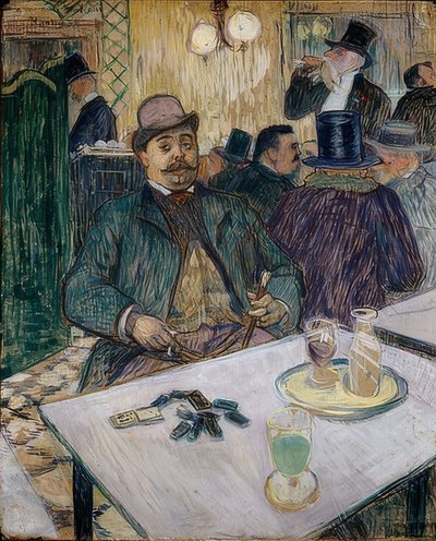 Monsieur Boileau in un caffè. 1893 da Henri de Toulouse Lautrec