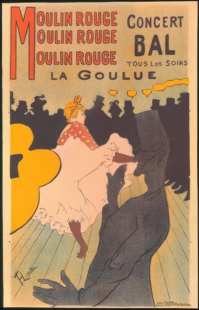 Moulin Rouge, La Goulue da Henri de Toulouse Lautrec