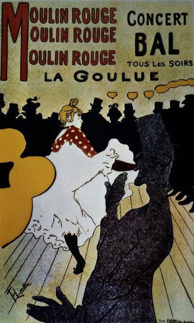 Moulin Rouge: La Goulue – 1891 da Henri de Toulouse Lautrec