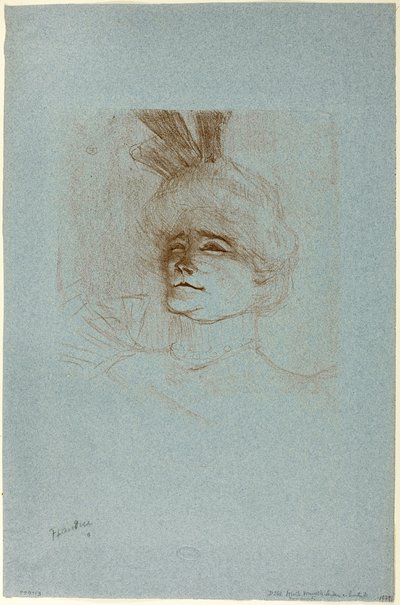Ritratto di Mademoiselle Marcelle Lender, vista a tre quarti da Henri de Toulouse Lautrec