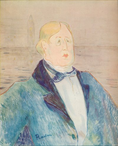 Ritratto di Oscar Wilde, 1895 da Henri de Toulouse Lautrec