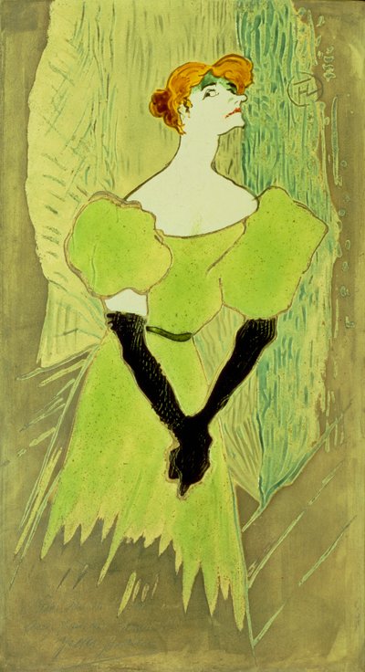 Ritratto di Yvette Guilbert da Henri de Toulouse Lautrec