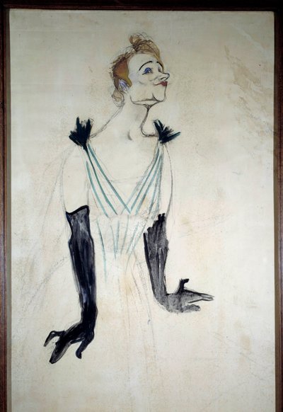 Ritratto della cantante Yvette Guilbert (1867-1944). Disegno a carboncino di Henri de Toulouse-Lautrec (1894), Albi, Museo Toulouse-Lautrec da Henri de Toulouse Lautrec