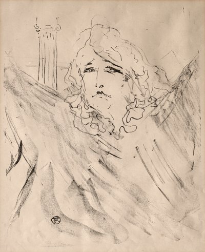 Ritratti di attori e attrici: Tredici litografie: Sarah Bernhardt da Henri de Toulouse Lautrec