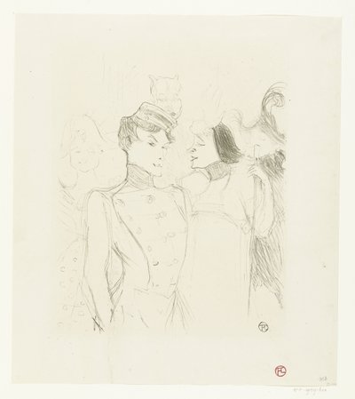 Ritratto delle attrici Marcelle Lender e Eve Lavallière in una rivista al Théâtre des Variétés da Henri de Toulouse Lautrec