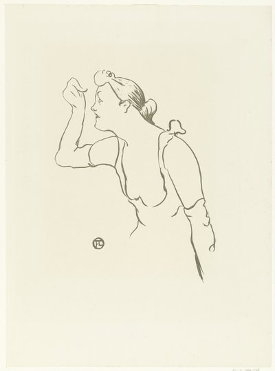 Ritratto della cantante Paula Brebion da Henri de Toulouse Lautrec