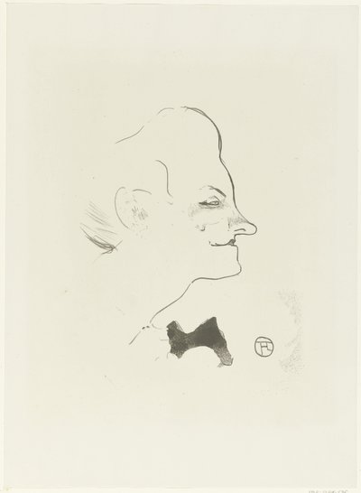 Ritratto della cantante Yvette Gilbert da Henri de Toulouse Lautrec