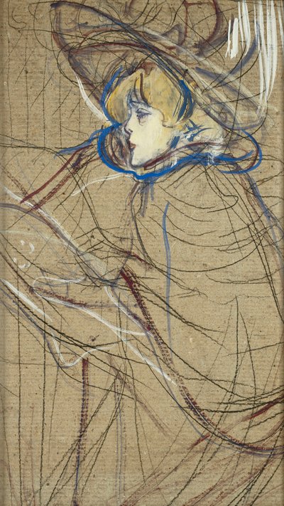 Profilo di donna: Jane Avril da Henri de Toulouse Lautrec