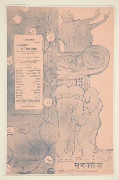 Programma del Carro di Terracotta da Henri de Toulouse Lautrec