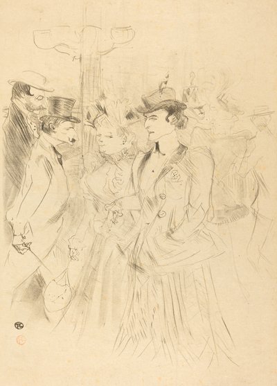 Passeggiata Promenoir, 1899 da Henri de Toulouse Lautrec