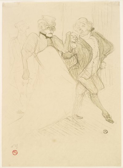 Réjane e Galipaux in Madame Sans-Gêne da Henri de Toulouse Lautrec