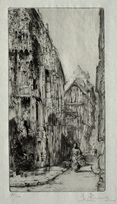 Saint-Etienne des Tonneliers a Rouen da Henri de Toulouse Lautrec