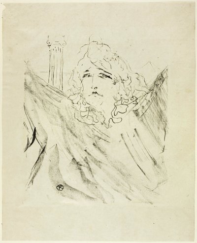 Sarah Bernhardt, da Tredici litografie da Henri de Toulouse Lautrec