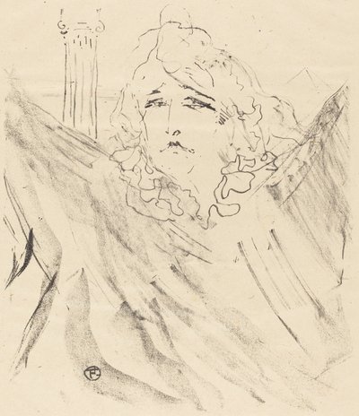 Sarah Bernhardt in Cleopatra da Henri de Toulouse Lautrec