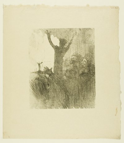 Schlomé Fuss nella sinagoga, da Au Pied du Sinaï da Henri de Toulouse Lautrec