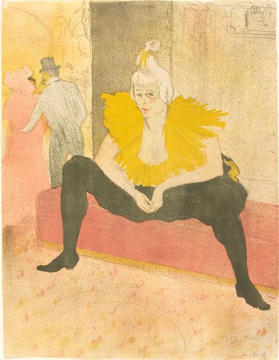 La clownessa seduta da Henri de Toulouse Lautrec