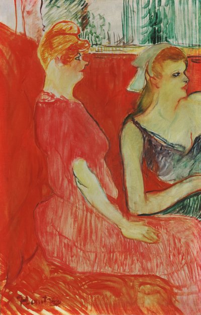 Studio per Nel salone di Rue des Moulins da Henri de Toulouse Lautrec