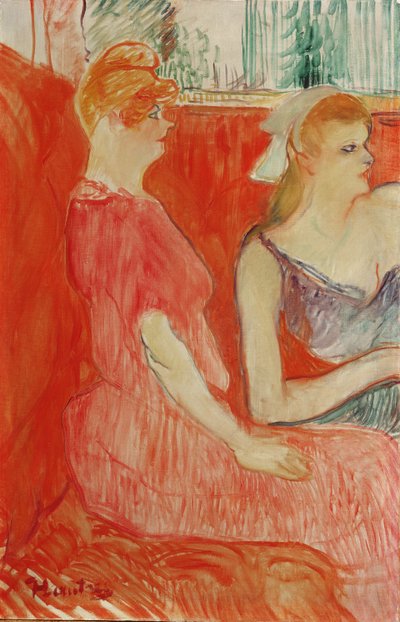 Studio per Nel salone della Rue des Moulins, 1894 da Henri de Toulouse Lautrec