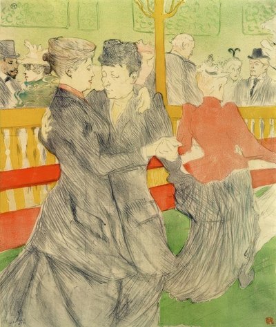 Danza al Moulin Rouge da Henri de Toulouse Lautrec