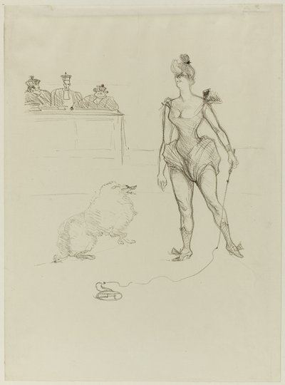 Il domatore di animali davanti al tribunale da Henri de Toulouse Lautrec