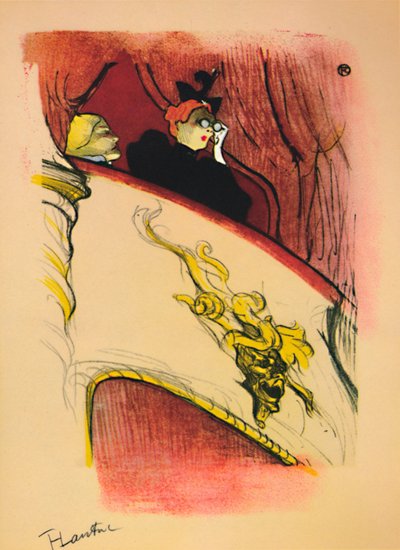 La scatola con la maschera dorata da Henri de Toulouse Lautrec