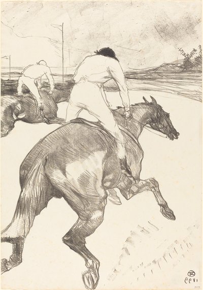 Il fantino da Henri de Toulouse Lautrec