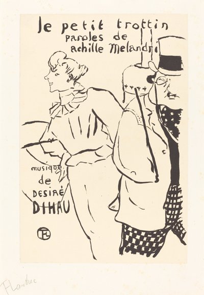 La piccola ragazza di commissioni (Le petit trottin) da Henri de Toulouse Lautrec