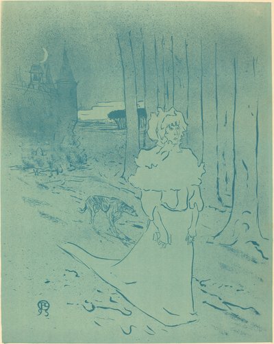 La signora del maniero o il presagio da Henri de Toulouse Lautrec