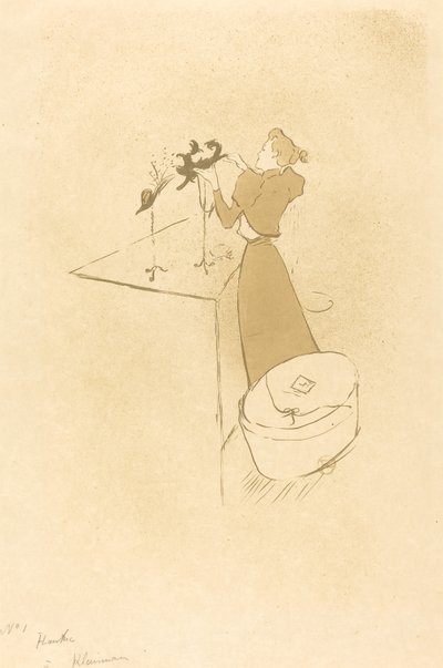 La Modista - Renée Vert da Henri de Toulouse Lautrec