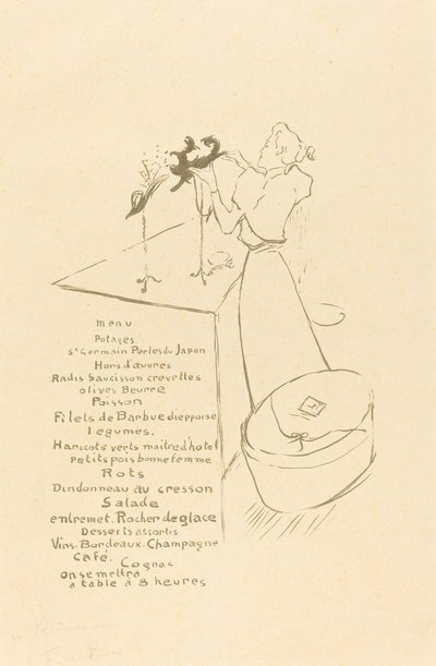 La modista - Renée Vert, 1893 da Henri de Toulouse Lautrec