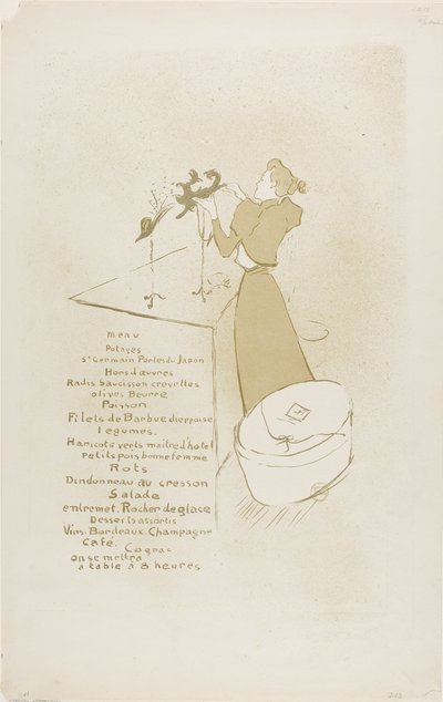 La modista, Renée Vert da Henri de Toulouse Lautrec