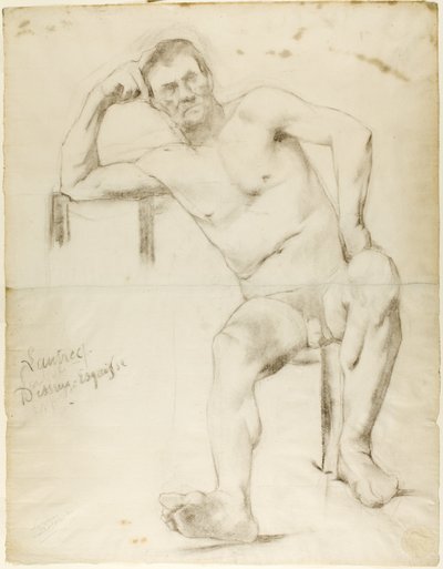 La modella Nizzavena, c. 1882-83 da Henri de Toulouse Lautrec