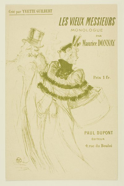Il vecchio gentiluomo da Henri de Toulouse Lautrec