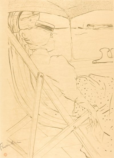La passeggera della cabina 54 - Passeggiata in uno yacht da Henri de Toulouse Lautrec