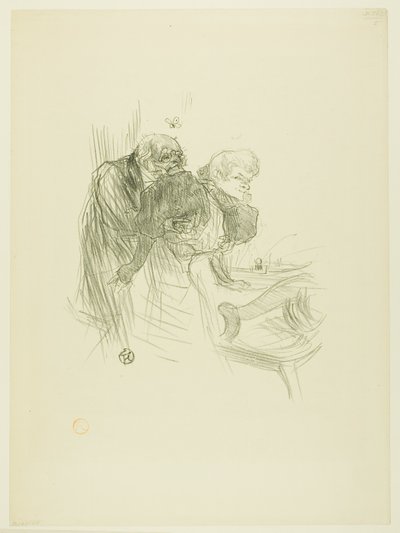 La preghiera degli ebrei polacchi, da Au Pied du Sinaï da Henri de Toulouse Lautrec