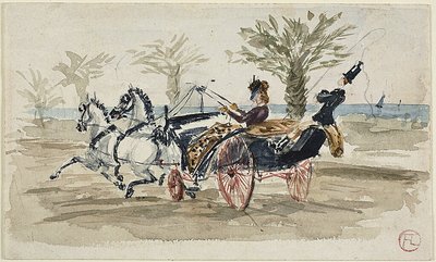 La Promenade des Anglais a Nizza da Henri de Toulouse Lautrec