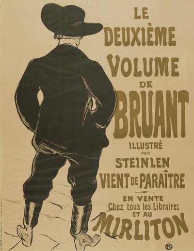 Il secondo volume di Bruant da Henri de Toulouse Lautrec