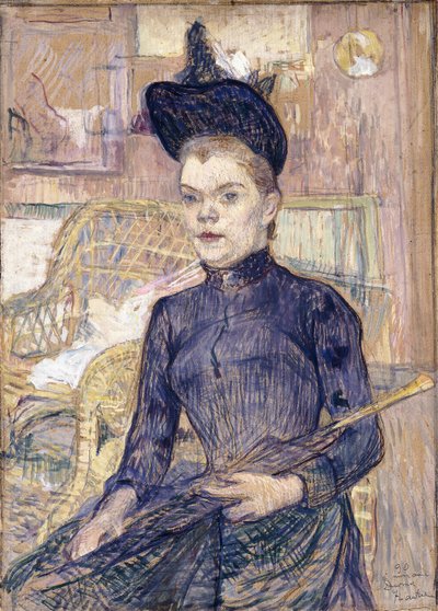 La donna con il cappello nero, Berthe la sorda da Henri de Toulouse Lautrec