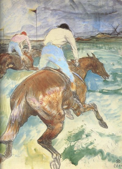 Il fantino nel suo ambiente naturale da Henri de Toulouse Lautrec