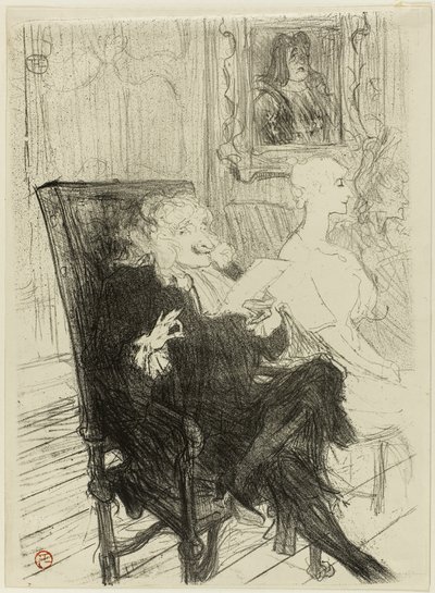 Truffier e Moreno, in Les Femmes Savantes da Henri de Toulouse Lautrec