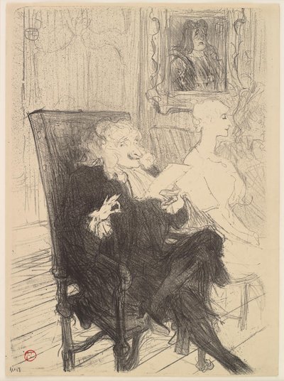 Truffier e Moreno, in Les Femmes Savantes da Henri de Toulouse Lautrec
