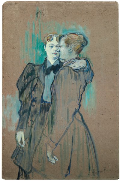 Due donne che ballano il valzer; Deux femmes valsant, 1894 da Henri de Toulouse Lautrec