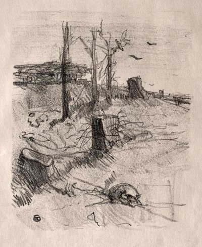 Un cimitero in Galizia da Henri de Toulouse Lautrec