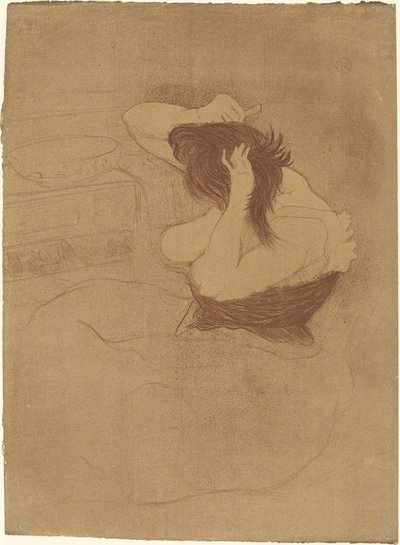 Donna che si pettina, 1896 da Henri de Toulouse Lautrec