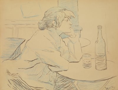 Donna che beve, o La sbornia, 1889 da Henri de Toulouse Lautrec