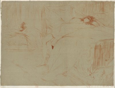 Donna sdraiata sulla schiena, Lassitudine, tavola dieci da Elles da Henri de Toulouse Lautrec